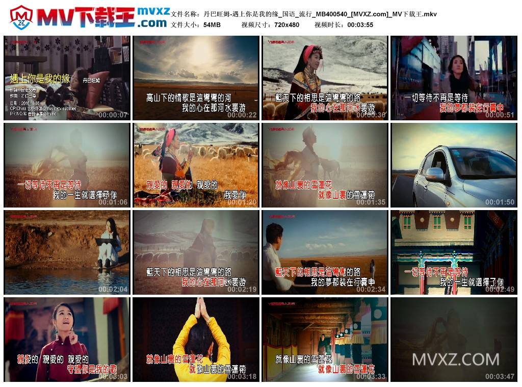 丹巴旺姆-遇上你是我的缘_国语_流行_MB400540